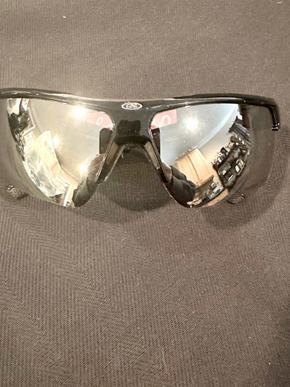Rawlings Black Sport Sunglasses with Mirrored Lenses- 1 pair - Picture 6 of 10